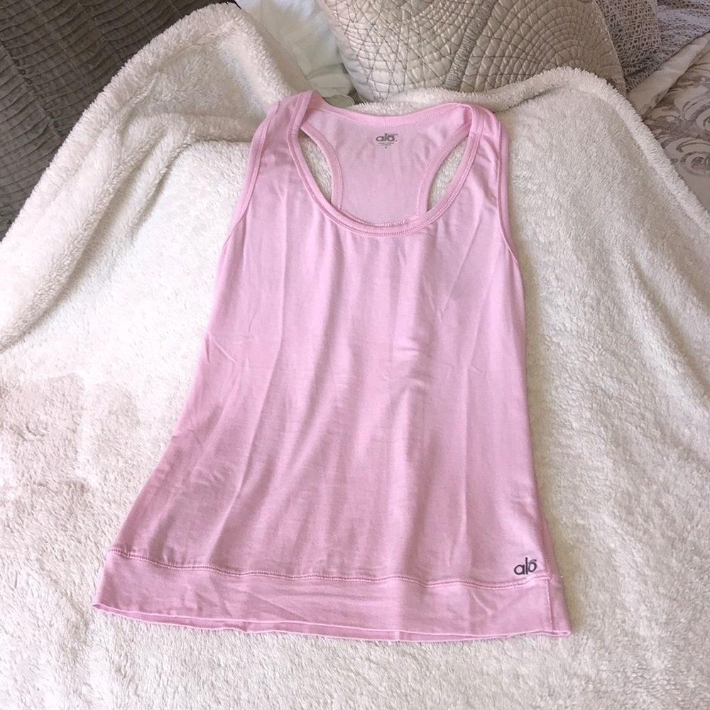 Light Pink Yoga Top Sz S